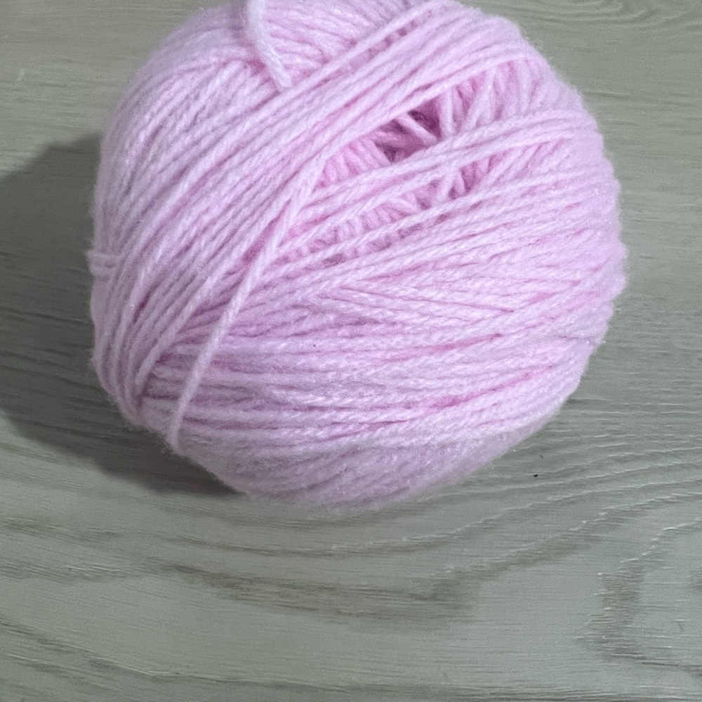 Soft Pink Yarn Ball